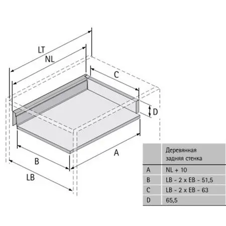 Комплекты ящиков InnoTech Atira комплект ящика innotech atira nl-520*70 мм, silent system, белый