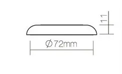 Светильники светильник sfera acryl 12v, 2,5w, 4000к, d72мм, белый