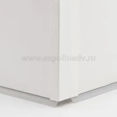 Цоколь кухонный белый матовый заглушка для цоколя 100 мм угол 90° (18802261065)