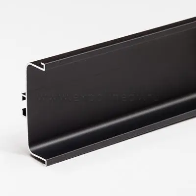 GOLA Rehau Черный матовый ручка-профиль gola с-образная, premium line, 4100мм, черный матовый