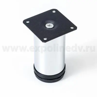 Опоры декоративные опора регулируемая h 80 мм, хром