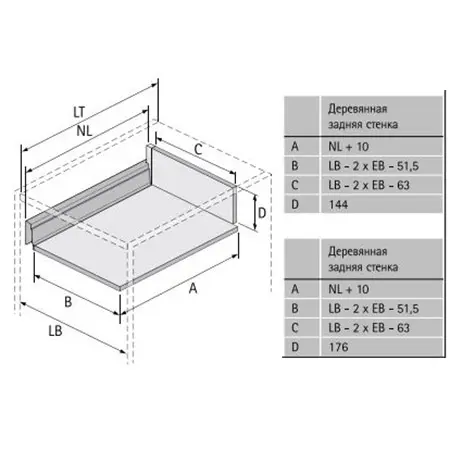 Комплекты ящиков InnoTech Atira комплект ящика innotech atira nl-470*176 мм, silent system, белый