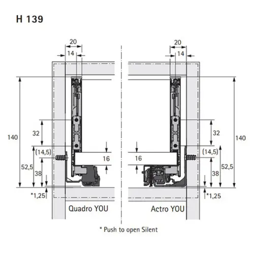 Комплекты ящиков Avantech You комплект ящика avantech you nl-350*139мм, silent system, серый