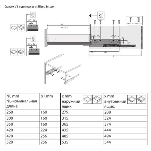 Комплекты ящиков InnoTech Atira комплект ящика innotech atira nl-470*176 мм, push to open, антрацит