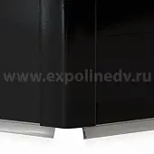 Цоколь кухонный чёрный глянец заглушка для цоколя 100 мм угол 135° (18802561001)