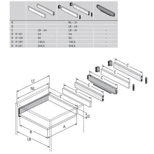 Комплекты ящиков Avantech You комплект ящика avantech you nl-270*187мм, silent system, антрацит