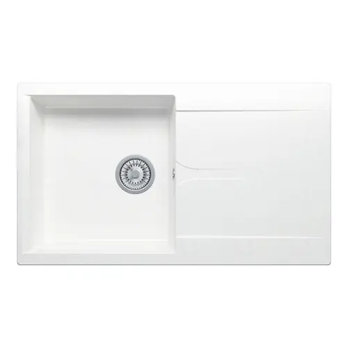 Мойки Polygran мойка кухонная polygran модель gals 860 белый хлопок