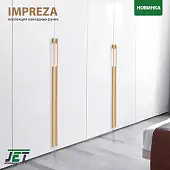 Ручки мебельные разные ручка мебельная impreza 611, 2*288мм, алюминий золото