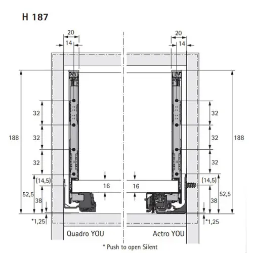 Комплекты ящиков Avantech You комплект ящика avantech you nl-500*187мм, silent system, антрацит