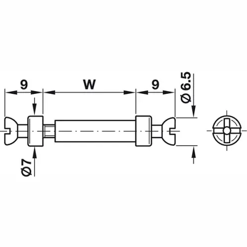 Hafele Rafix дюбель hafele rafix 7x16-22мм, двойной