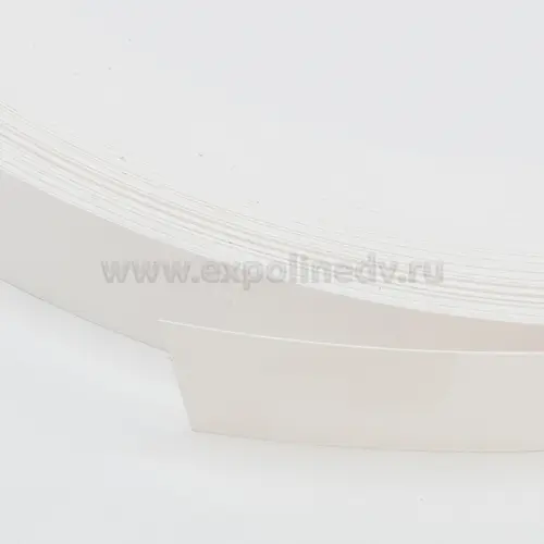 Кромка ПВХ / ABS кромка, белый гладкий 100001u 2, 19мм